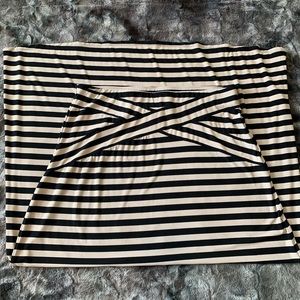 Eci Striped Maxi Skirt